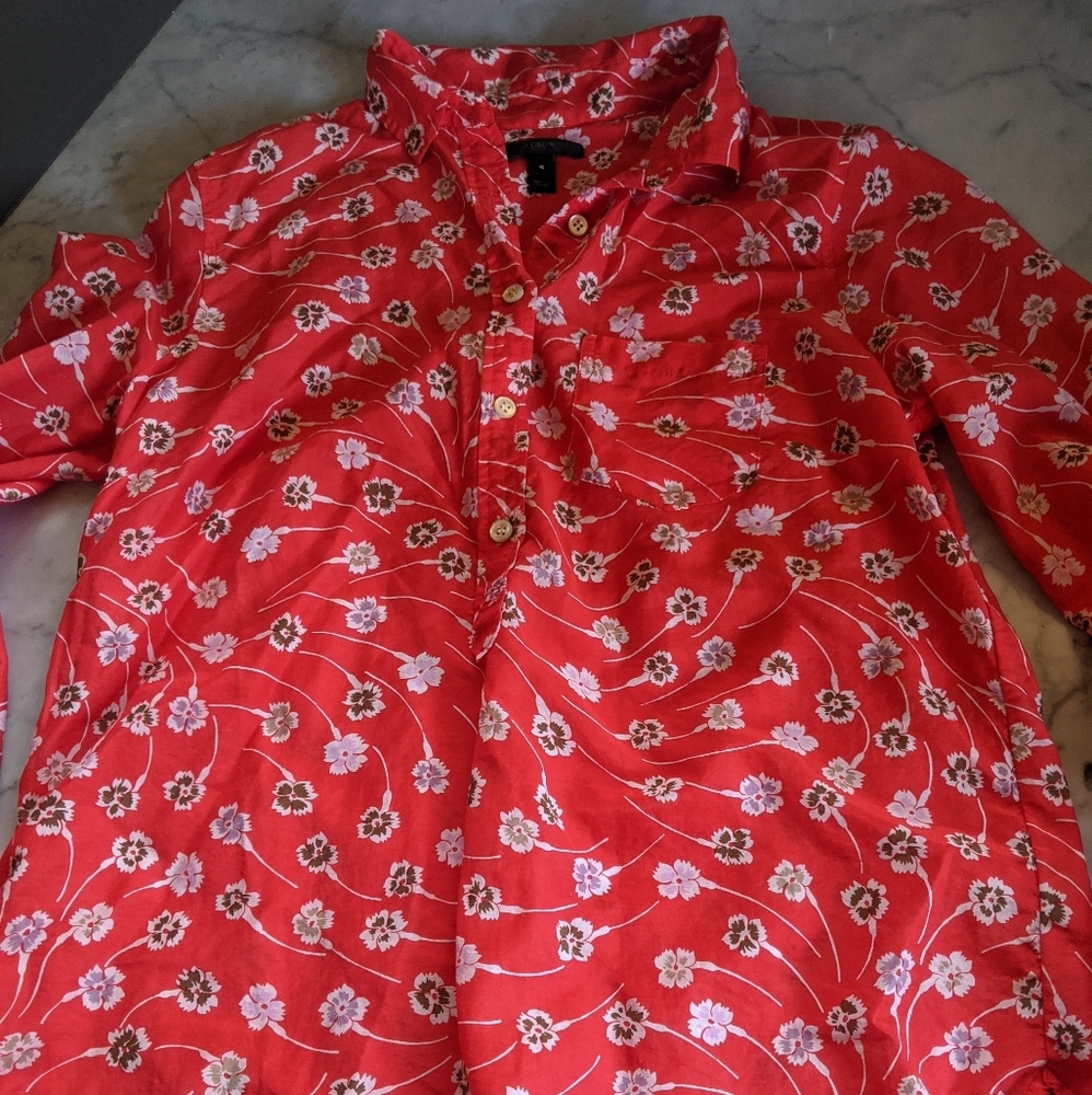 J Crew Poppy Shirt